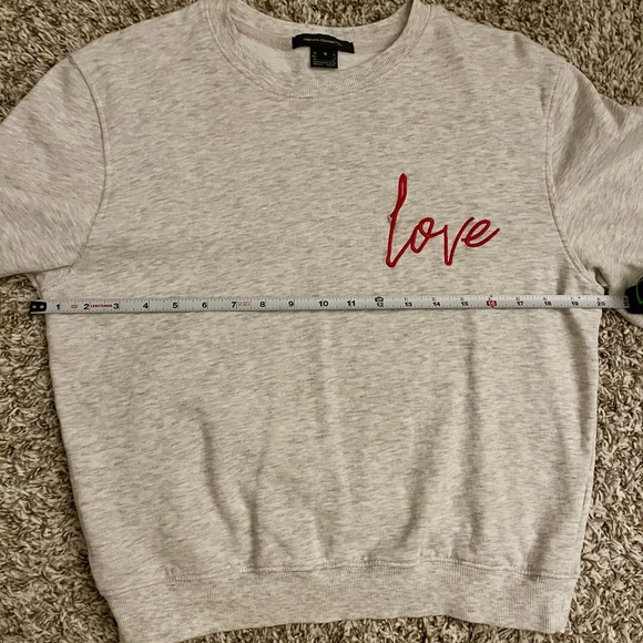 French Connection Love Embroidered Sweatshirt - Picture 6 of 7
